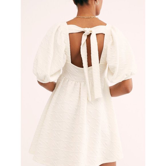 🎉LAST CHANCE🎉 FREE PEOPLE Violet Mini Dress / Ivory - Picture 2 of 5